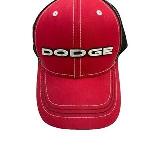 Dodge  Logo Baseball Cap Red Black Embroidered‎ Hat Adjustable